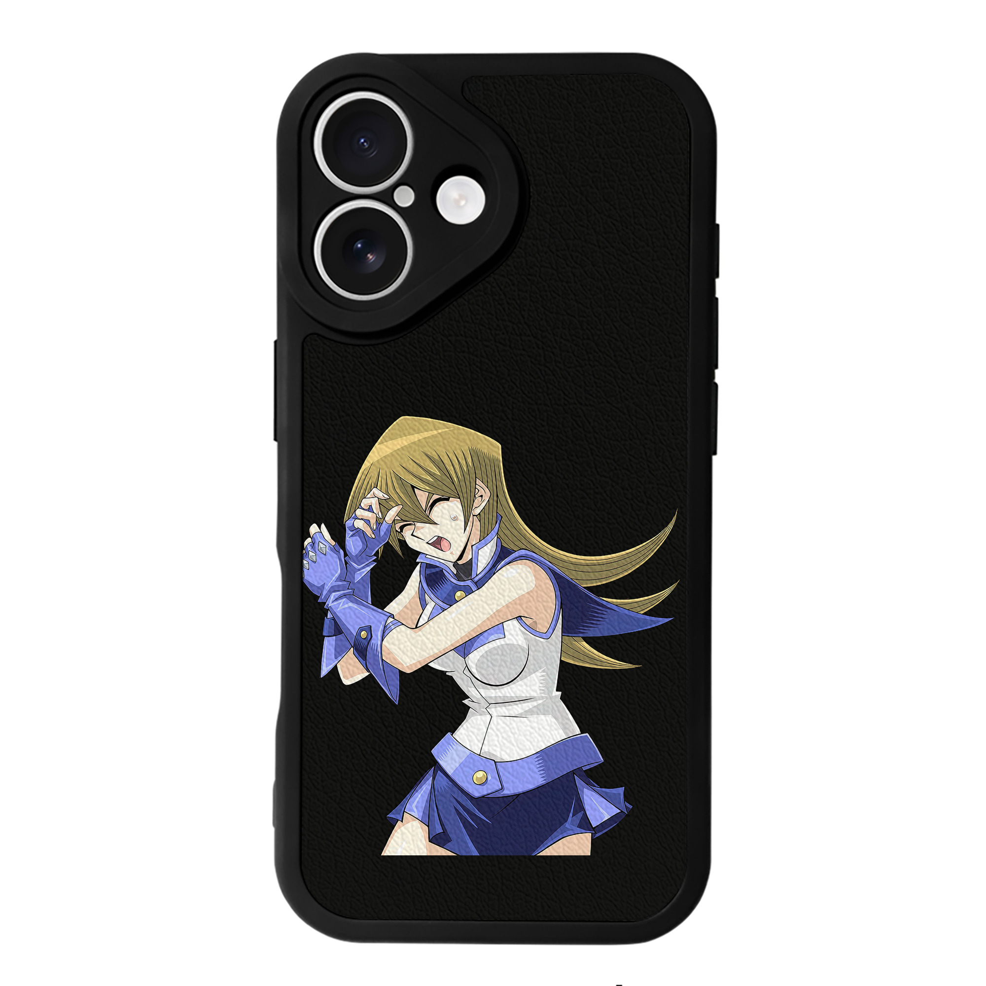 （画像用） 遊☆戯☆王 Yu-Gi-Oh! 【iPhone 16シリーズ対応】シリコンスマホケース（レザー調） 材質：シリコン
